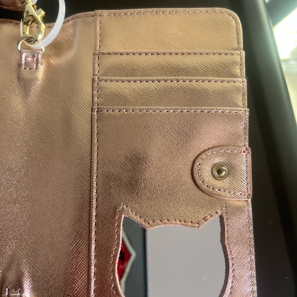 Betsey Johnson Rose Gold Cat Face Crossbody Bag - Picture 7 of 7